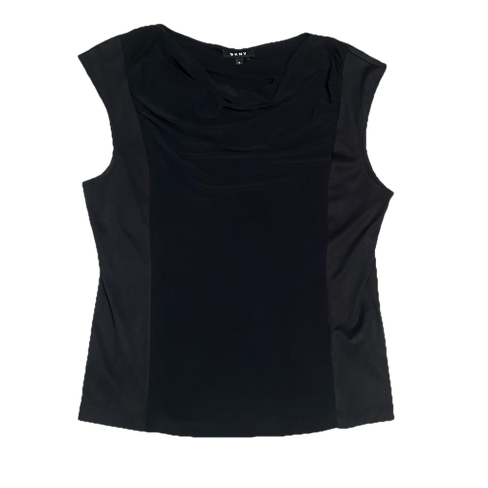 Women's DKNY Black Sleeveless Top Size XL